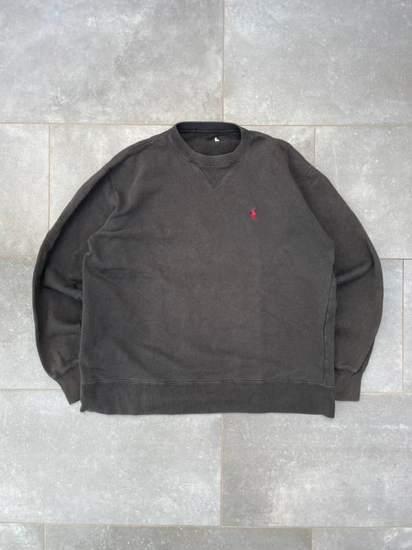 Ralph Lauren schwarzer Crewneck Sweater